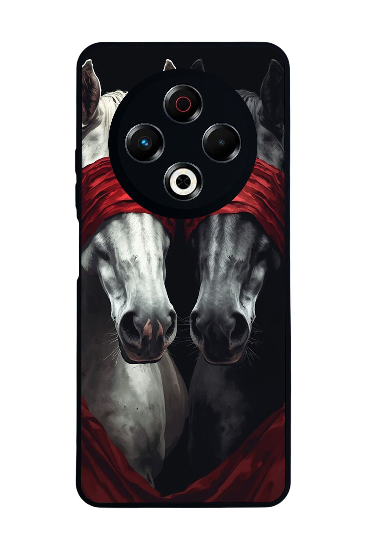 Tecno Spark 30 Uyumlu At Horse Tasarımlı Glossy Premium Kılıf
