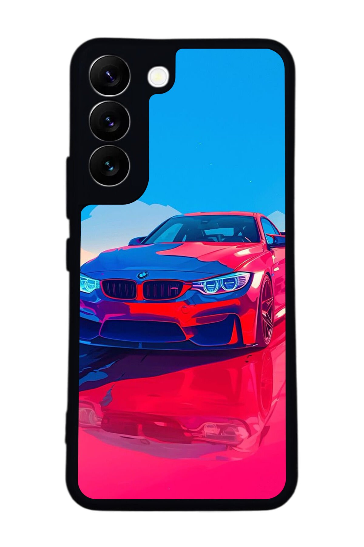 Samsung Galaxy S22 Uyumlu BMW Tasarımlı Glossy Premium Kılıf