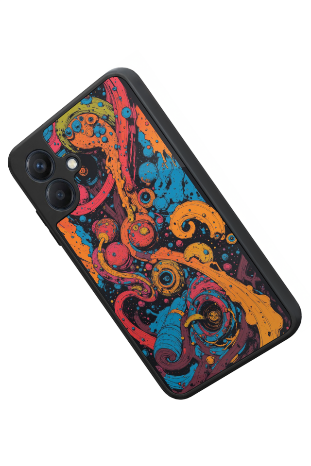 Samsung Galaxy A07 Uyumlu Abstract Tasarımlı Glossy Premium Kılıf