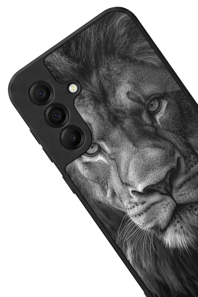 Samsung Galaxy A17 Uyumlu Aslan Tasarımlı Glossy Premium Kılıf