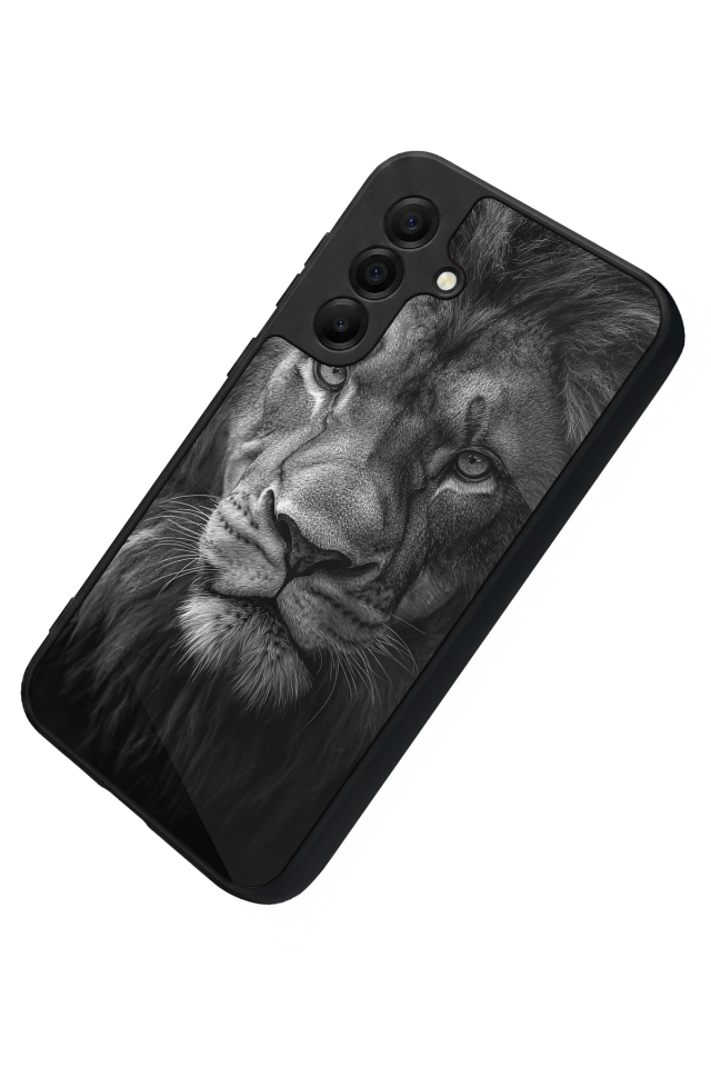 Samsung Galaxy A17 Uyumlu Aslan Tasarımlı Glossy Premium Kılıf