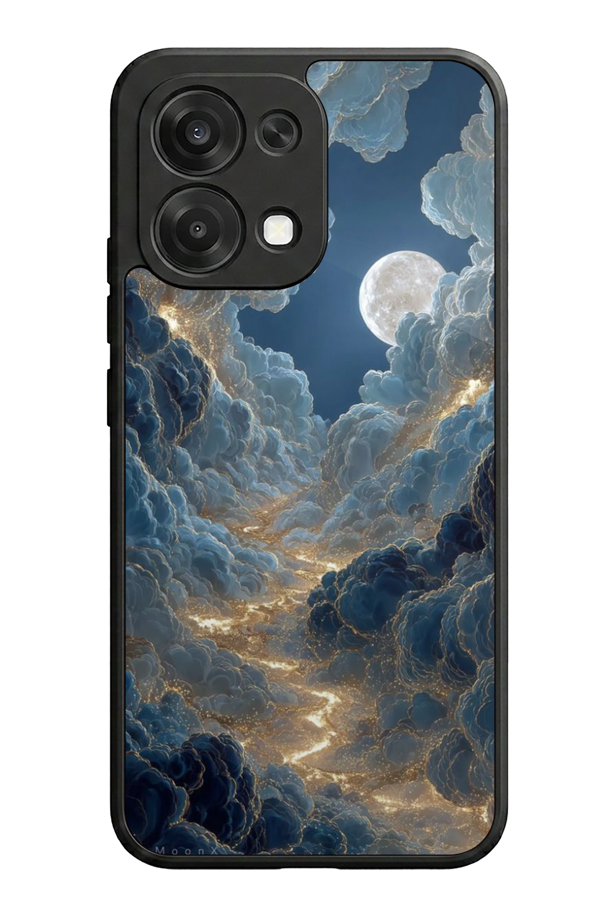 Oppo A6 Pro Uyumlu Ay Tasarımlı Glossy Premium Kılıf
