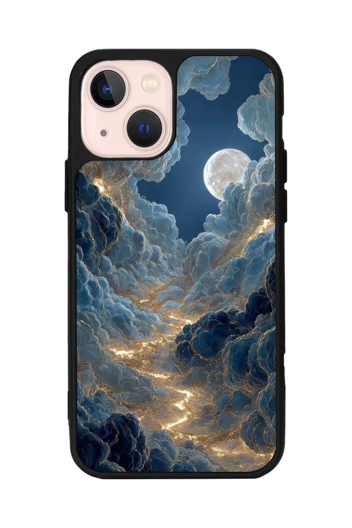 iPhone 13 Mini Uyumlu Ay Tasarımlı Glossy Premium Kılıf