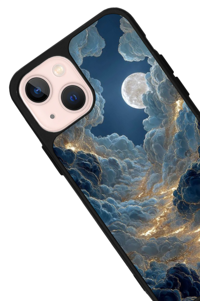 iPhone 13 Mini Uyumlu Ay Tasarımlı Glossy Premium Kılıf