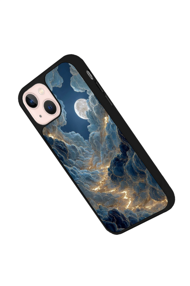 iPhone 13 Mini Uyumlu Ay Tasarımlı Glossy Premium Kılıf
