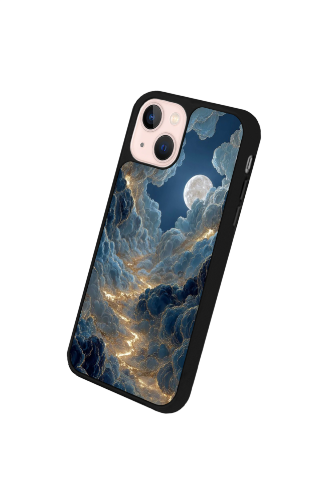 iPhone 13 Mini Uyumlu Ay Tasarımlı Glossy Premium Kılıf