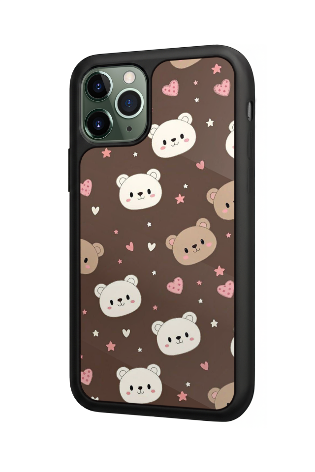 iPhone 11 Pro Uyumlu Ayı Tasarımlı Glossy Premium Kılıf