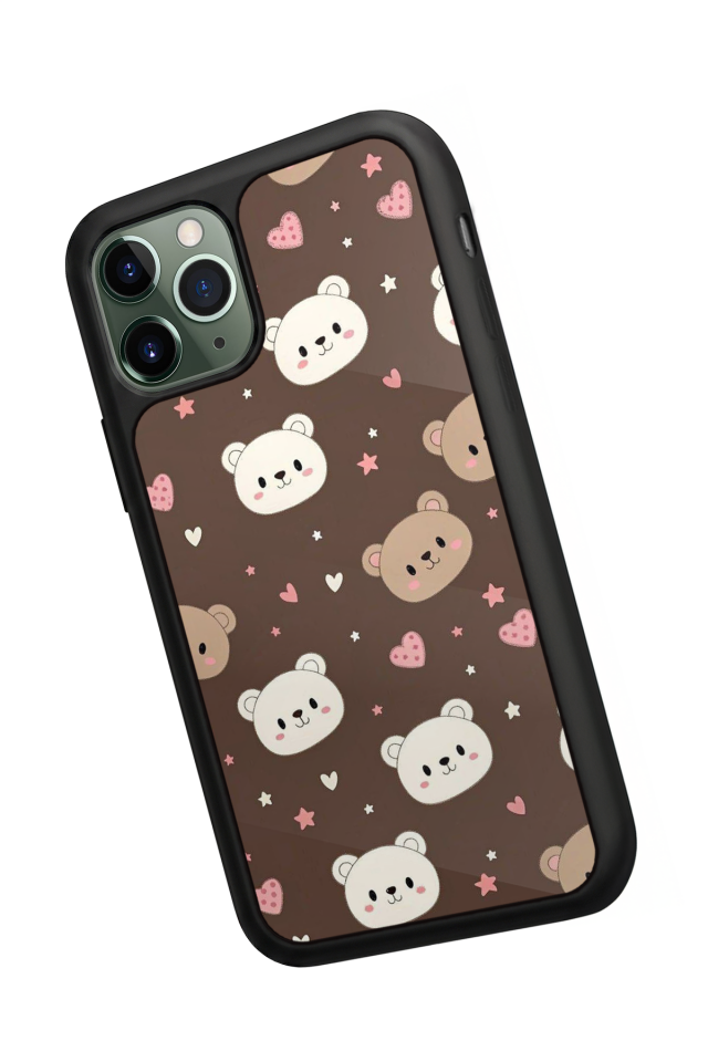 iPhone 11 Pro Uyumlu Ayı Tasarımlı Glossy Premium Kılıf