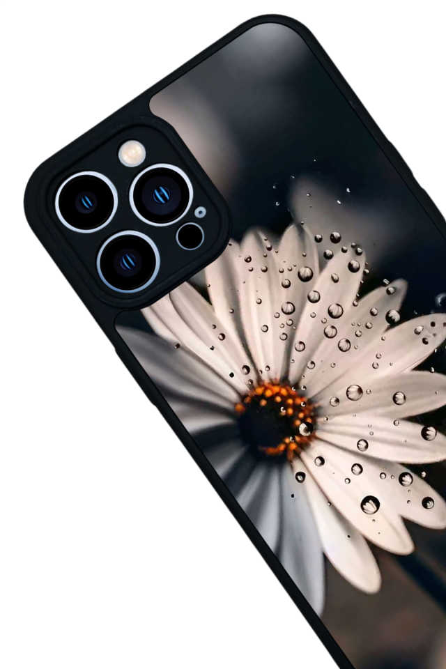 iPhone 13 Pro Max Uyumlu Cicek Tasarımlı Glossy Premium Kılıf