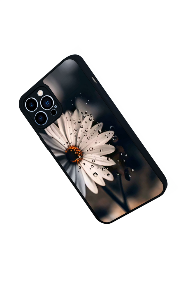 iPhone 13 Pro Max Uyumlu Cicek Tasarımlı Glossy Premium Kılıf