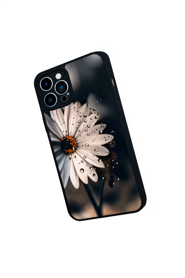 iPhone 13 Pro Max Uyumlu Cicek Tasarımlı Glossy Premium Kılıf