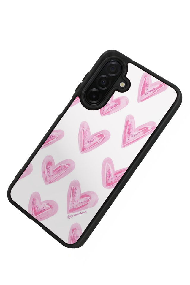 Samsung Galaxy A36 Uyumlu Kalp Love Tasarımlı Glossy Premium Kılıf