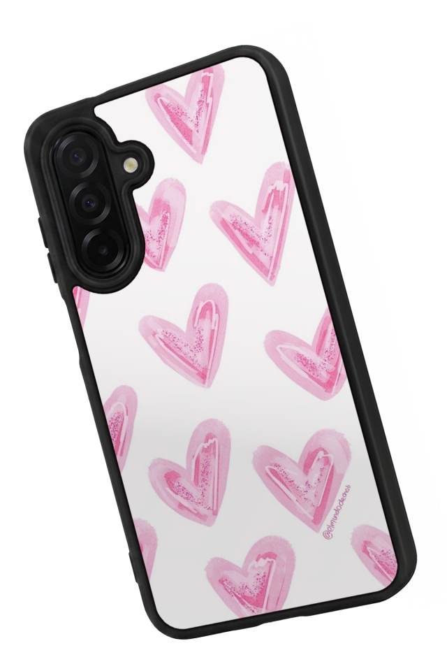Samsung Galaxy A36 Uyumlu Kalp Love Tasarımlı Glossy Premium Kılıf