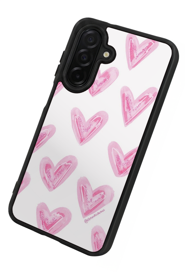 Samsung Galaxy A36 Uyumlu Kalp Love Tasarımlı Glossy Premium Kılıf