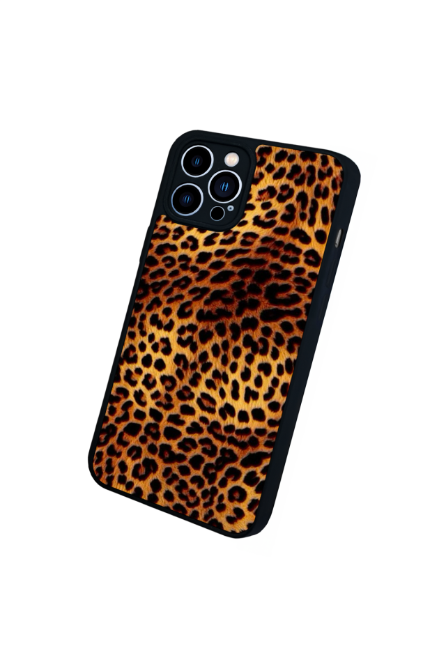 iPhone 12 Pro Max Uyumlu Leopar Tasarımlı Glossy Premium Kılıf