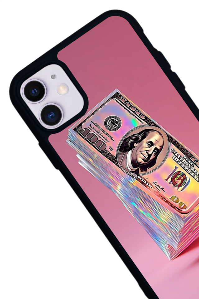 iPhone 11 Uyumlu Money Para Tasarımlı Glossy Premium Kılıf