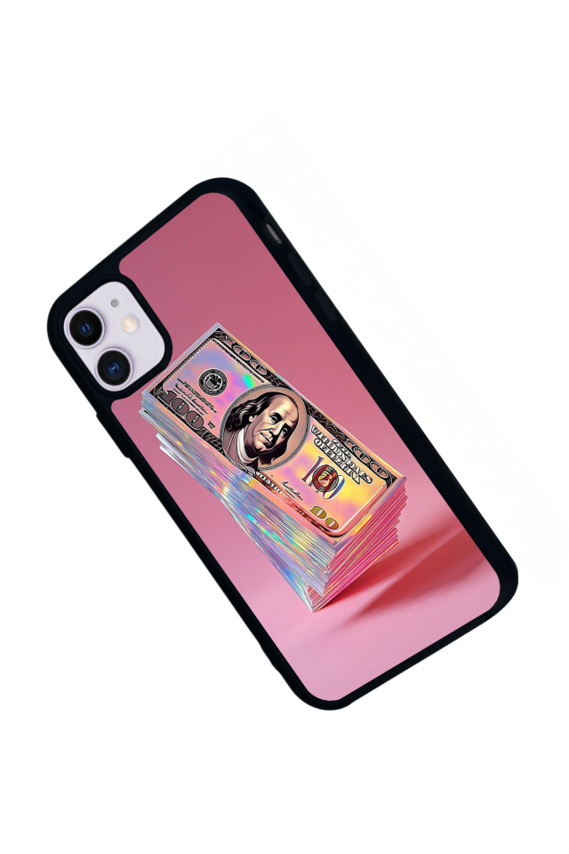 iPhone 11 Uyumlu Money Para Tasarımlı Glossy Premium Kılıf