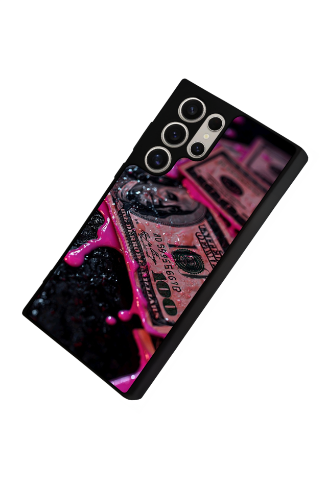 Samsung Galaxy S22 Ultra Uyumlu Para Tasarımlı Glossy Premium Kılıf