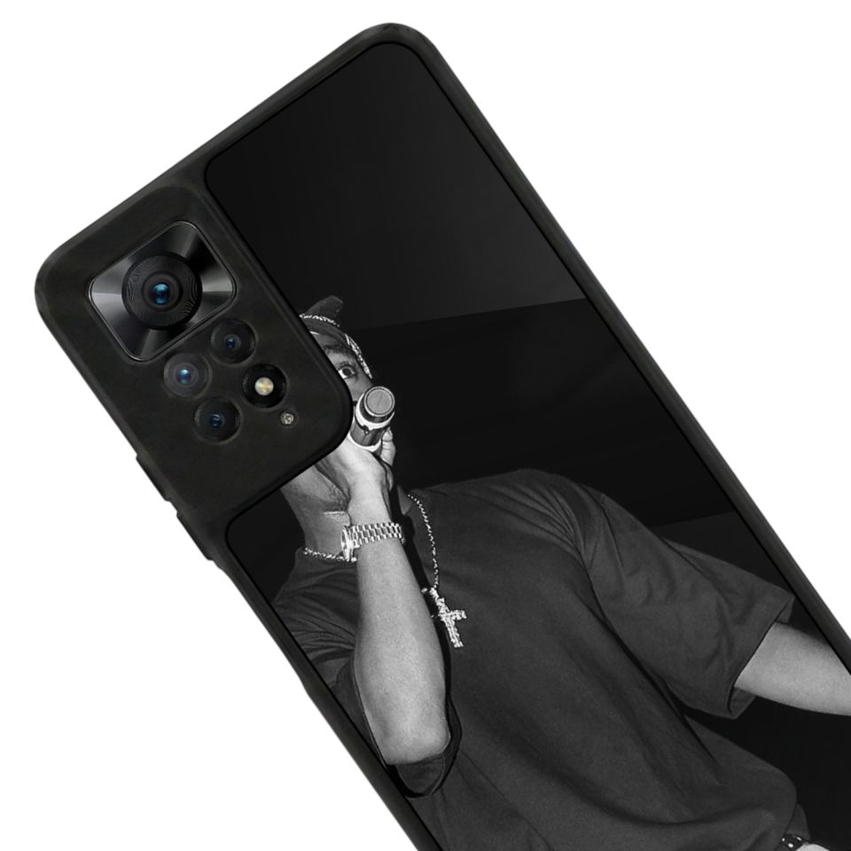Xiaomi Redmi Note 11 Pro Uyumlu Tupac Tasarımlı Glossy Premium Kılıf