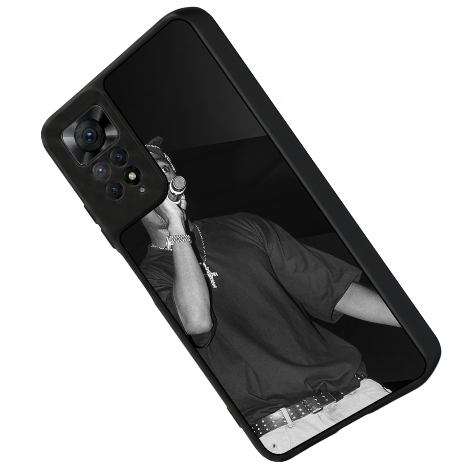 Xiaomi Redmi Note 11 Pro Uyumlu Tupac Tasarımlı Glossy Premium Kılıf