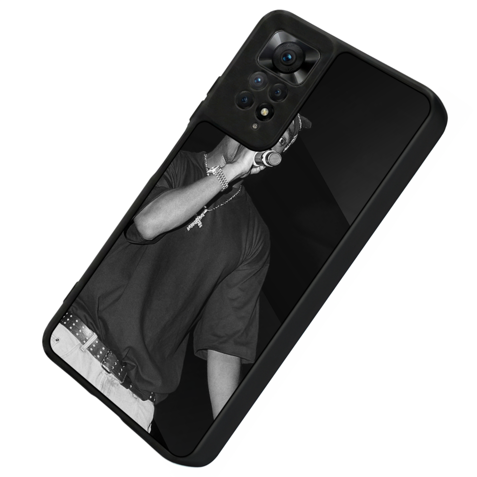 Xiaomi Redmi Note 11 Pro Uyumlu Tupac Tasarımlı Glossy Premium Kılıf
