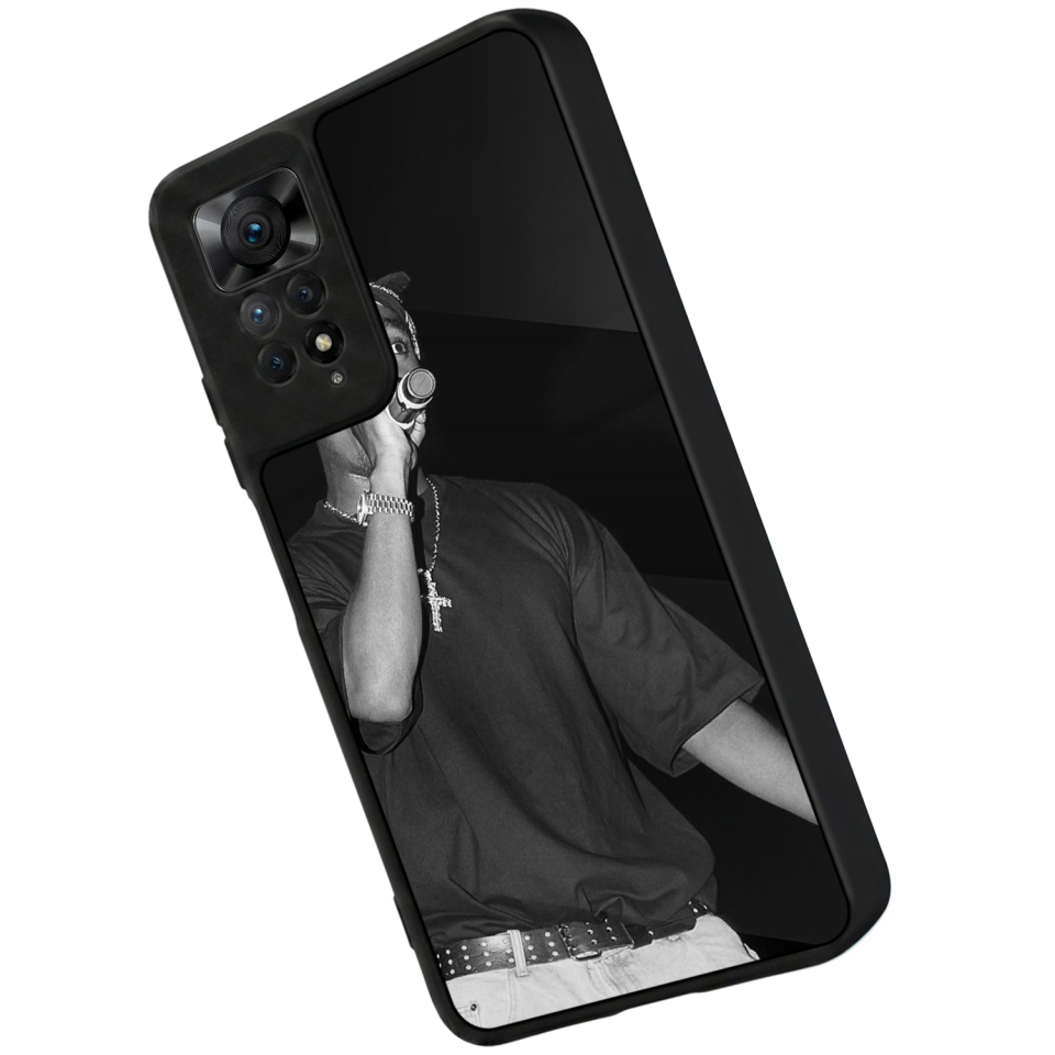 Xiaomi Redmi Note 11 Pro Uyumlu Tupac Tasarımlı Glossy Premium Kılıf