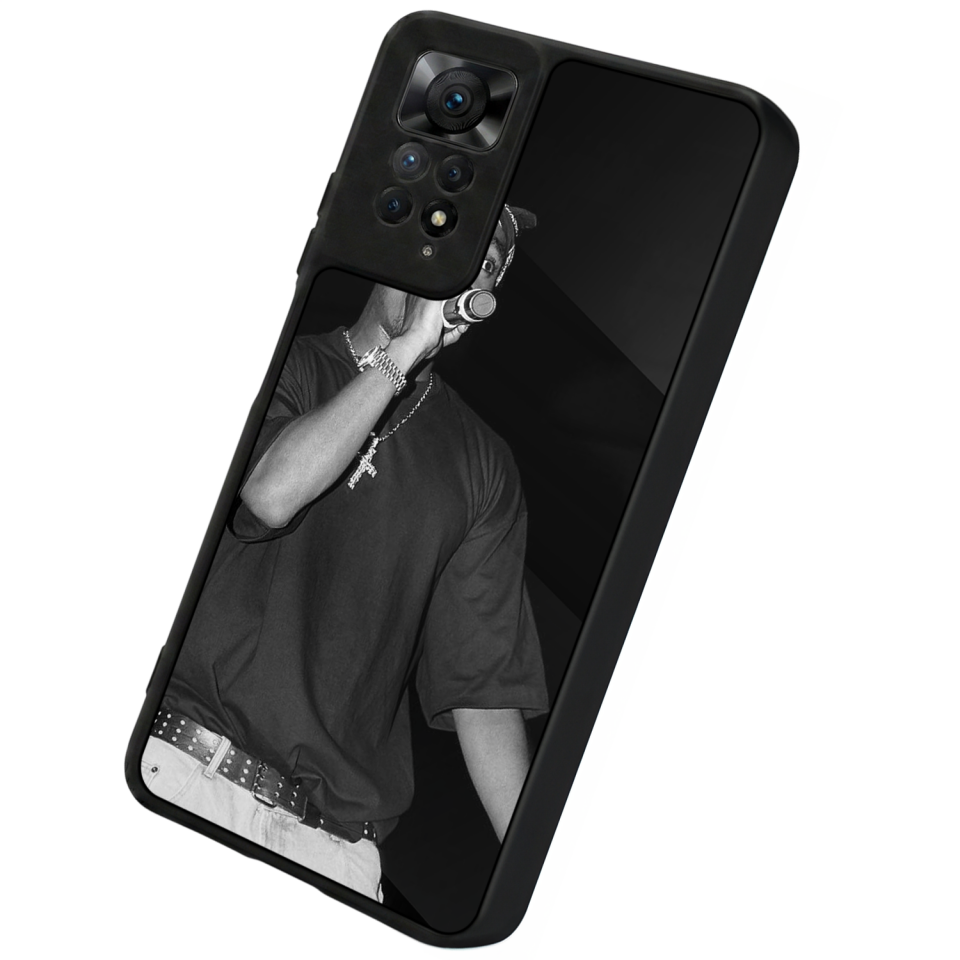 Xiaomi Redmi Note 11 Pro Uyumlu Tupac Tasarımlı Glossy Premium Kılıf
