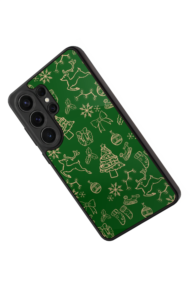 Samsung Galaxy S26 Ultra Uyumlu Yilbasi Christmas Tasarımlı Glossy Premium Kılıf