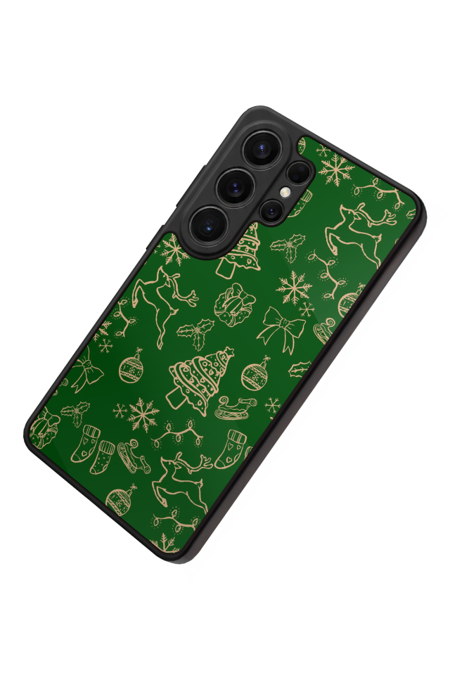 Samsung Galaxy S26 Ultra Uyumlu Yilbasi Christmas Tasarımlı Glossy Premium Kılıf