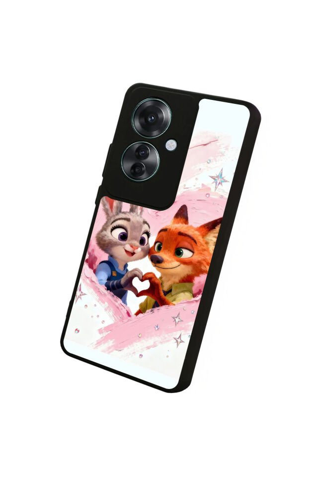 Oppo Reno 11F Uyumlu Zootropolis Tasarımlı Glossy Premium Kılıf