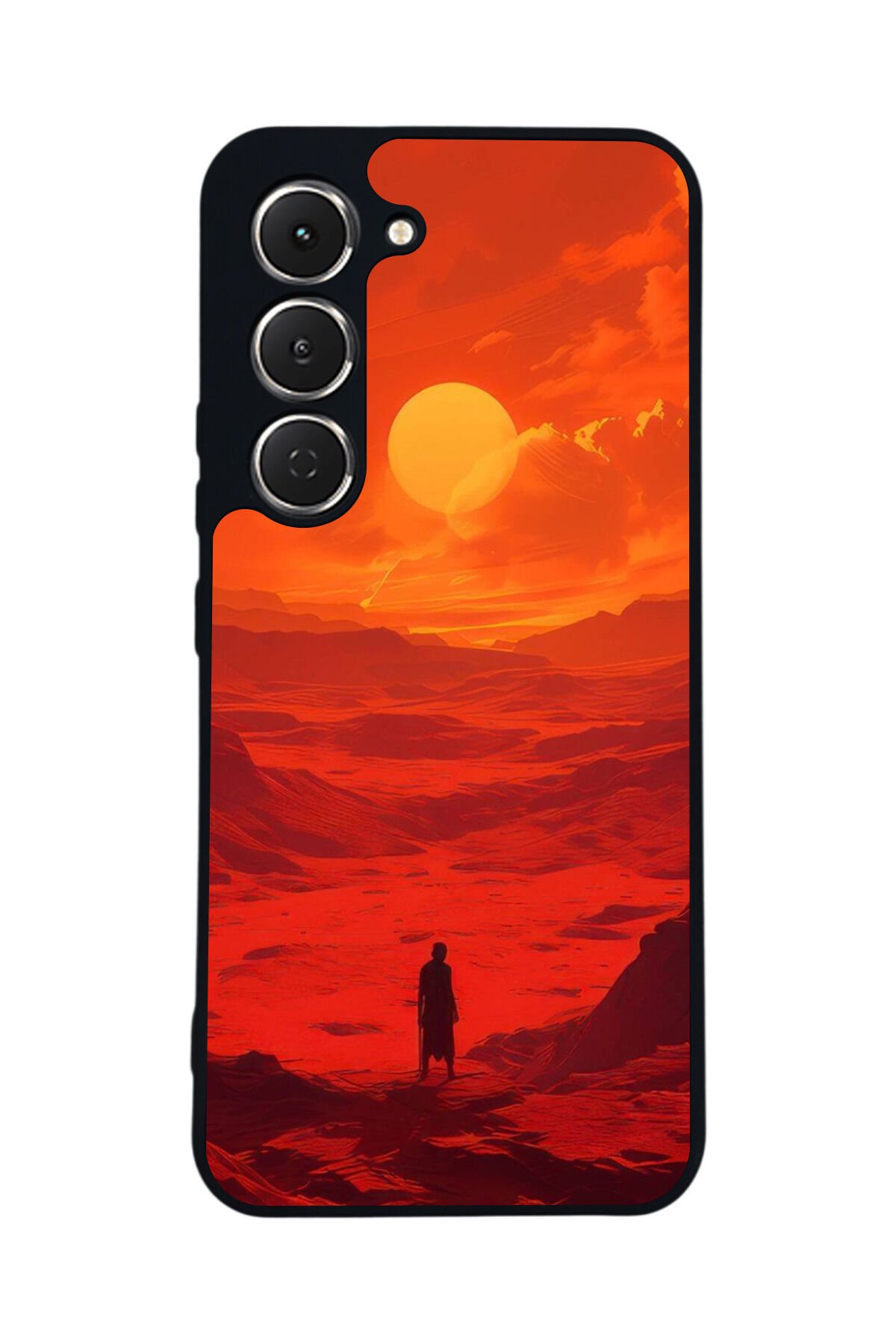 Tecno Spark 40 Pro Uyumlu Güneş Tasarımlı Glossy Premium Kılıf