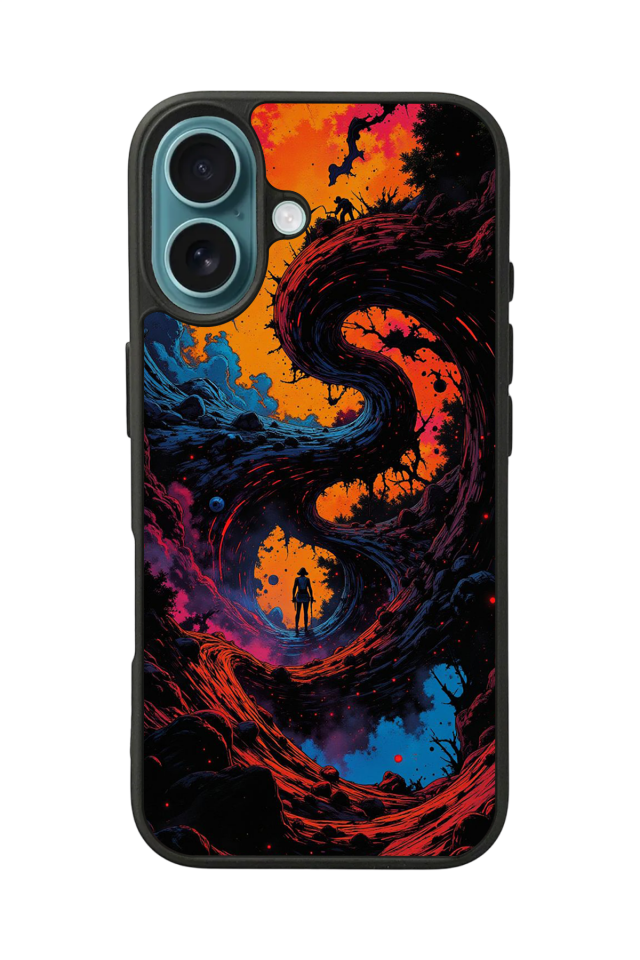 iPhone 16 Uyumlu Abstract Tasarımlı Glossy Premium Kılıf