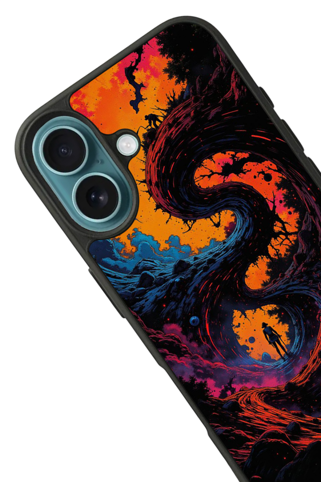 iPhone 16 Uyumlu Abstract Tasarımlı Glossy Premium Kılıf