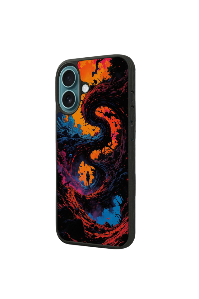 iPhone 16 Uyumlu Abstract Tasarımlı Glossy Premium Kılıf