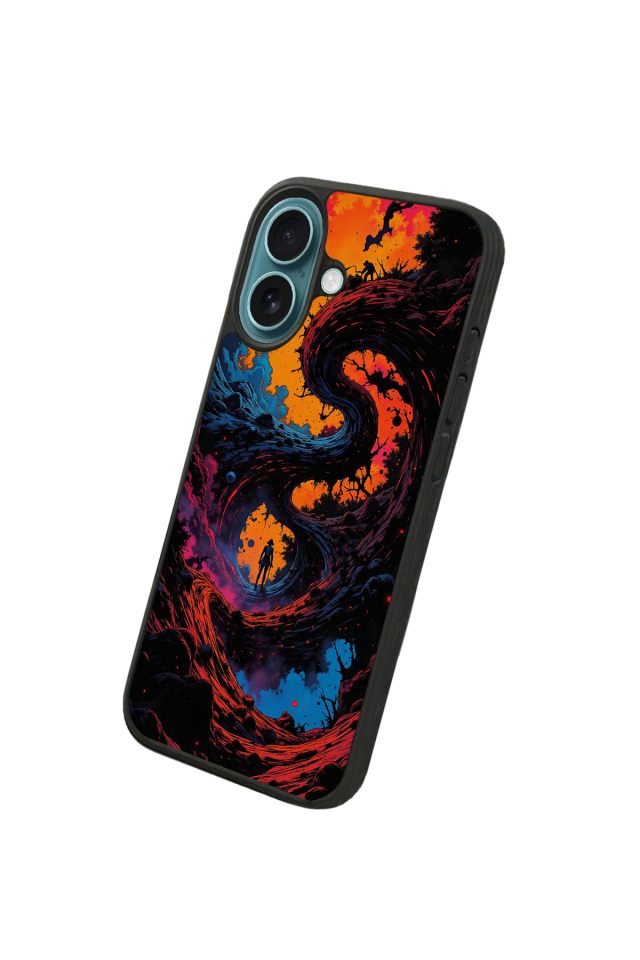 iPhone 16 Uyumlu Abstract Tasarımlı Glossy Premium Kılıf