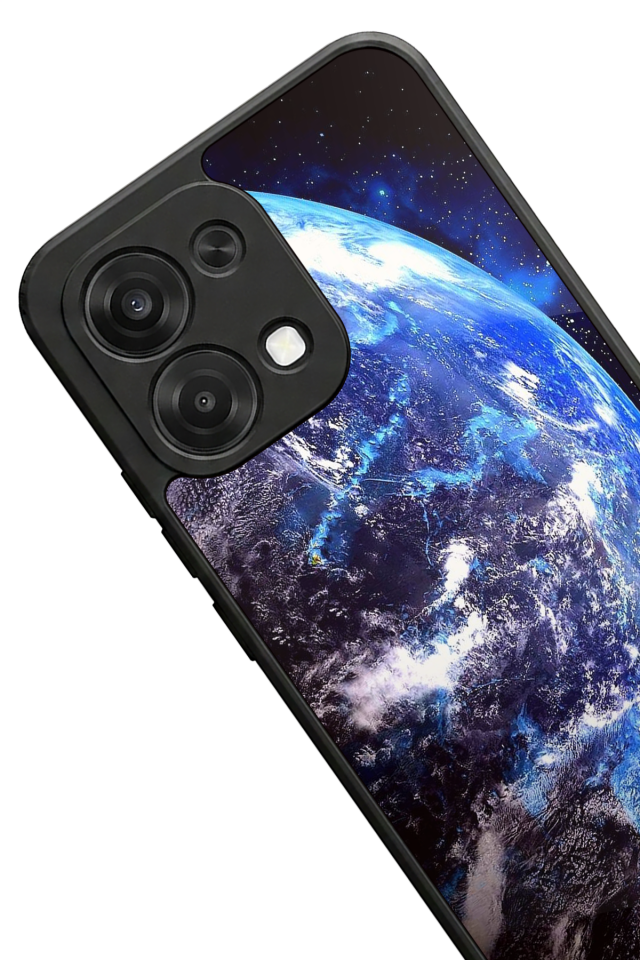 Oppo A6 Pro Uyumlu Ay Tasarımlı Glossy Premium Kılıf