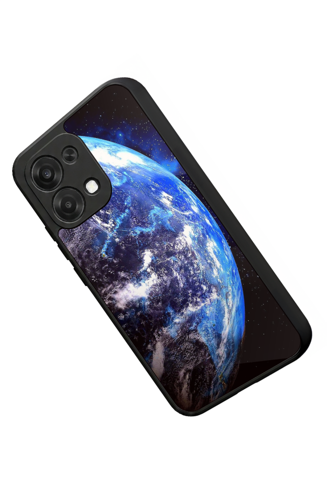 Oppo A6 Pro Uyumlu Ay Tasarımlı Glossy Premium Kılıf