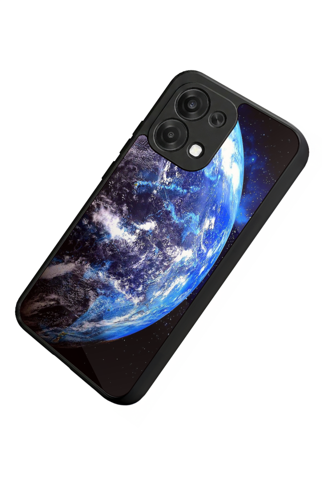 Oppo A6 Pro Uyumlu Ay Tasarımlı Glossy Premium Kılıf