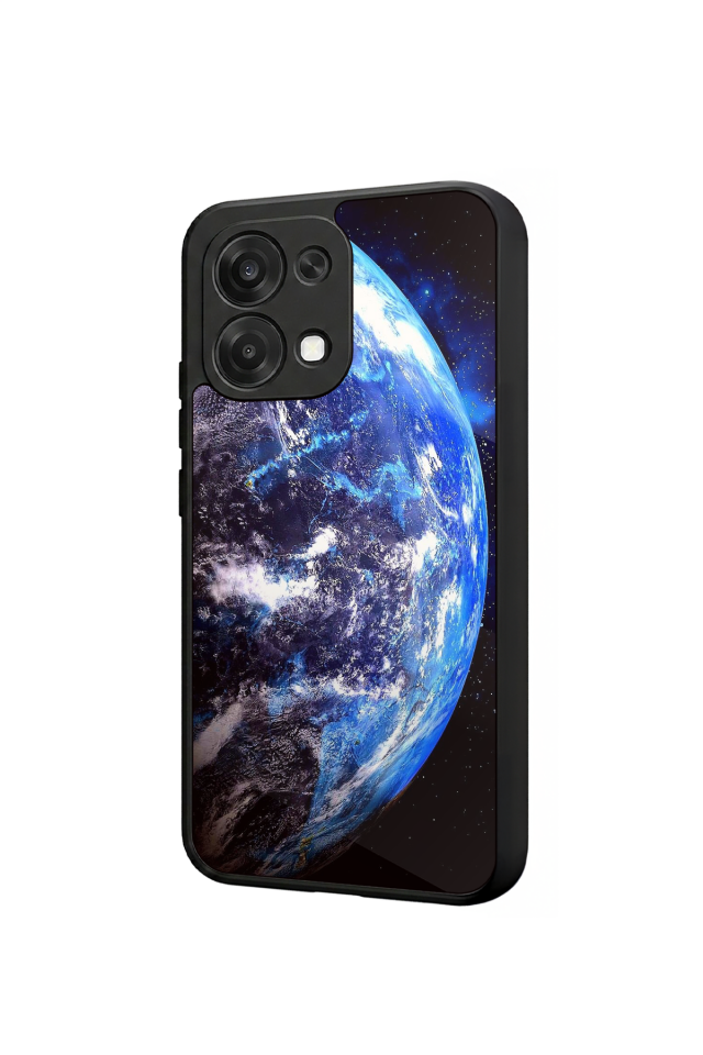 Oppo A6 Pro Uyumlu Ay Tasarımlı Glossy Premium Kılıf