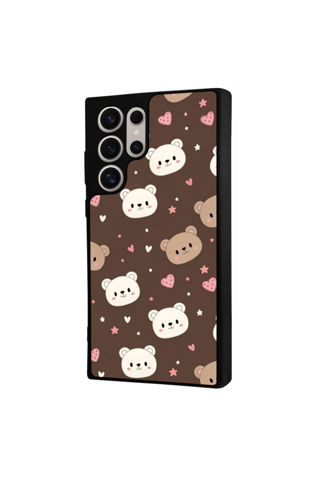 Samsung Galaxy S23 Ultra Uyumlu Ayı Tasarımlı Glossy Premium Kılıf