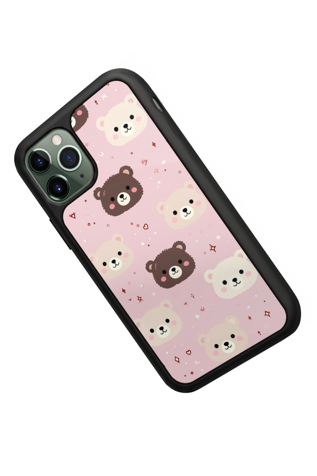 iPhone 11 Pro Uyumlu Ayı Tasarımlı Glossy Premium Kılıf