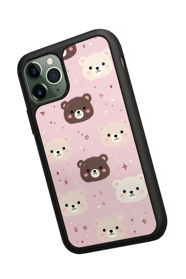 iPhone 11 Pro Uyumlu Ayı Tasarımlı Glossy Premium Kılıf