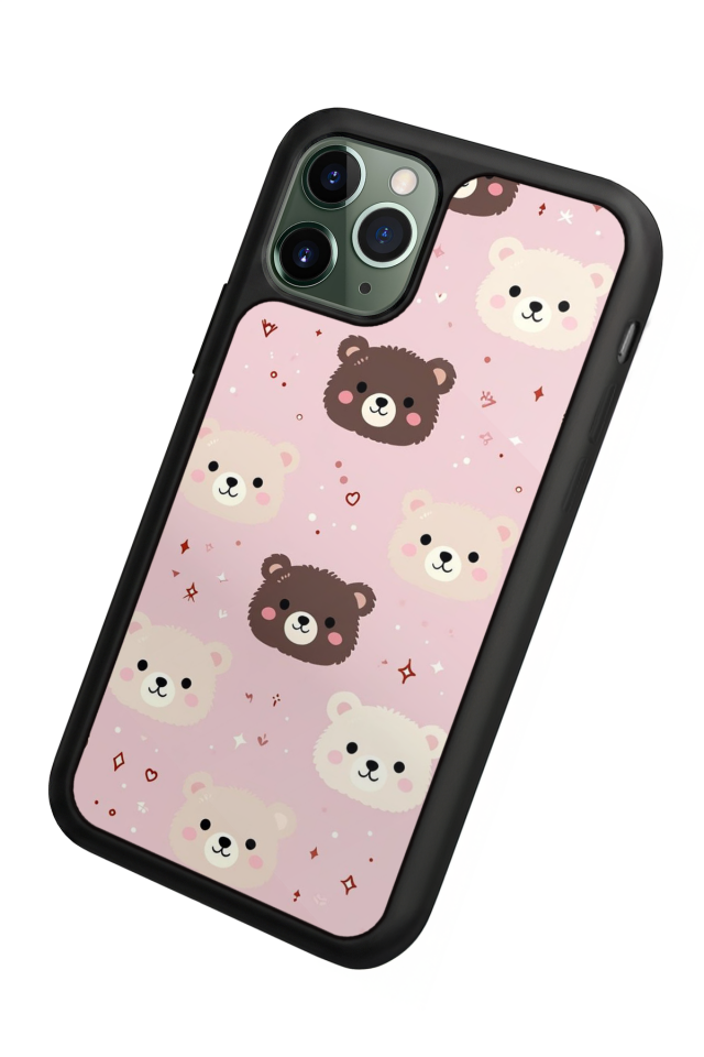 iPhone 11 Pro Uyumlu Ayı Tasarımlı Glossy Premium Kılıf