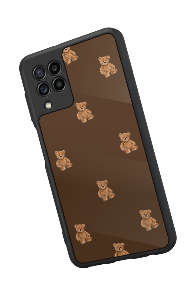 Samsung Galaxy M22 Uyumlu Ayı Tasarımlı Glossy Premium Kılıf