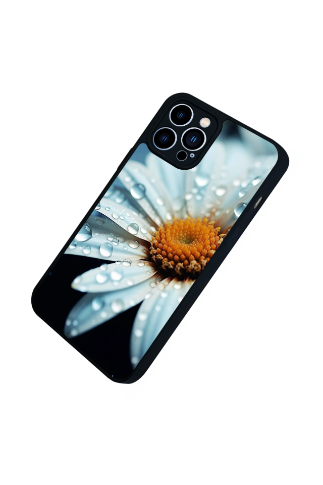 iPhone 13 Pro Max Uyumlu Cicek Tasarımlı Glossy Premium Kılıf