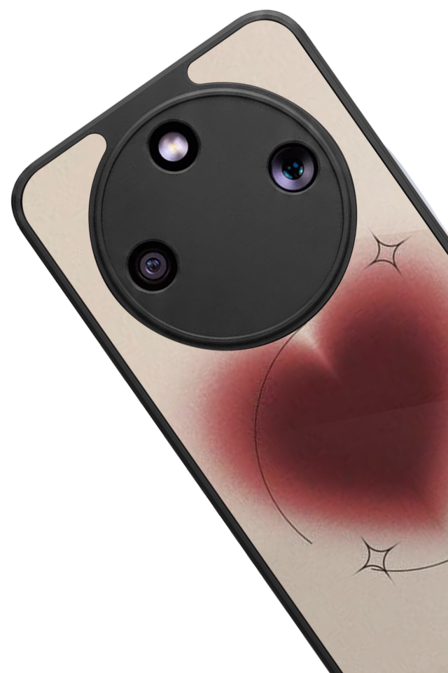 Honor Magic 8 Lite Uyumlu Kalp Love Tasarımlı Glossy Premium Kılıf