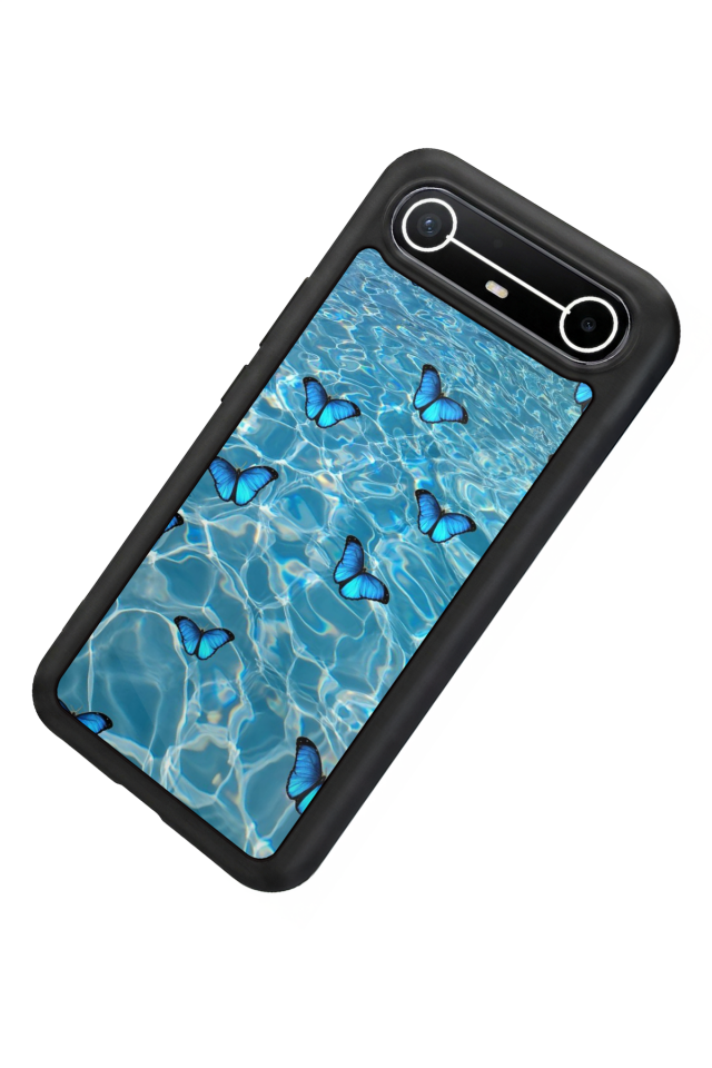 Tecno Spark Slim 5G Uyumlu Kelebek Tasarımlı Glossy Premium Kılıf