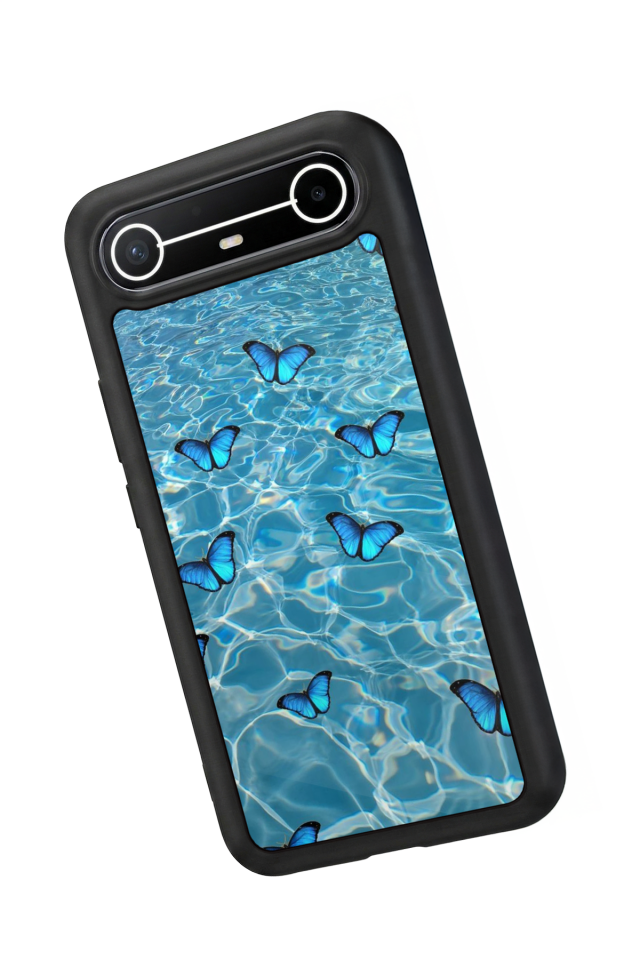 Tecno Spark Slim 5G Uyumlu Kelebek Tasarımlı Glossy Premium Kılıf