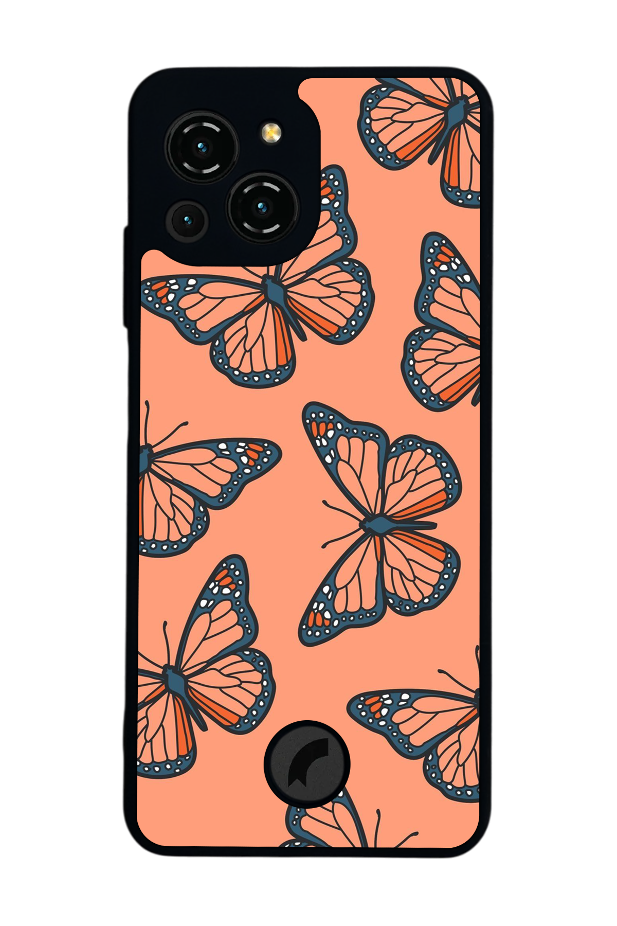 Reeder S23 Pro Max Uyumlu Kelebek Tasarımlı Glossy Premium Kılıf