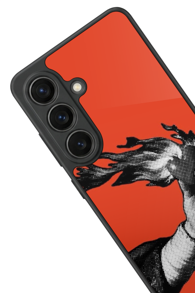 Samsung Galaxy S26 Uyumlu Kirmizi Tasarımlı Glossy Premium Kılıf